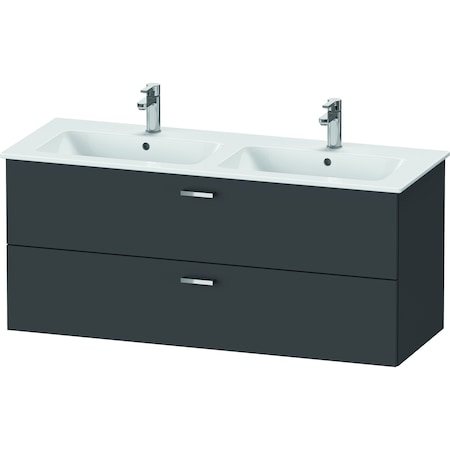 Duravit Xbase Vanity Unit Wall-Mounted Graphite Matte XB613004949
